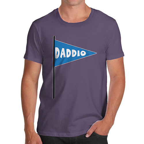 Funny Mens T Shirts Daddio Men's T-Shirt X-Large Plum