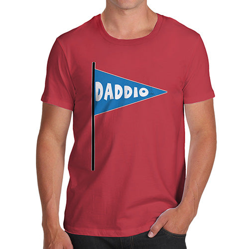 Novelty Tshirts Men Daddio Men's T-Shirt X-Large Red