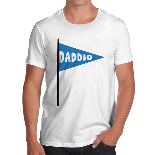 Funny T Shirts For Men Daddio Men's T-Shirt X-Large White