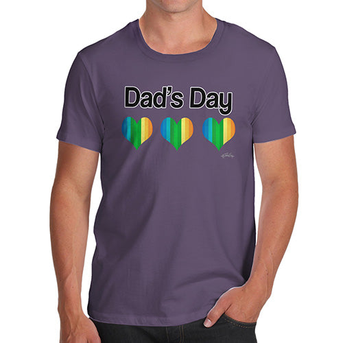 Mens Novelty T Shirt Christmas Dad's Day Men's T-Shirt X-Large Plum