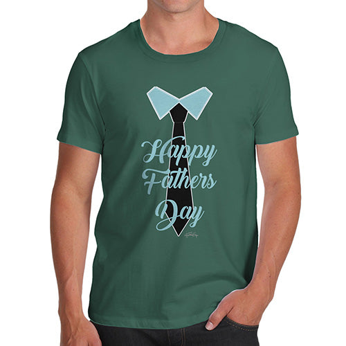 Mens T-Shirt Funny Geek Nerd Hilarious Joke Father's Day Shirt And Tie Men's T-Shirt X-Large Bottle Green
