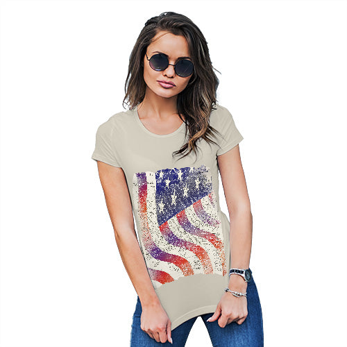 Womens Funny Sarcasm T Shirt Declaration Of Independence USA Flag Women's T-Shirt Small Natural