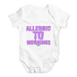 Allergic To Mornings Baby Unisex Baby Grow Bodysuit