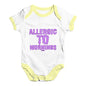 Allergic To Mornings Baby Unisex Baby Grow Bodysuit