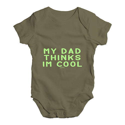 My Dad Thinks I'm Cool Baby Unisex Baby Grow Bodysuit