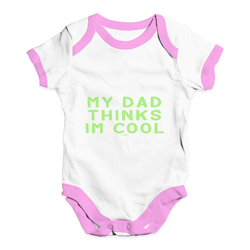 My Dad Thinks I'm Cool Baby Unisex Baby Grow Bodysuit