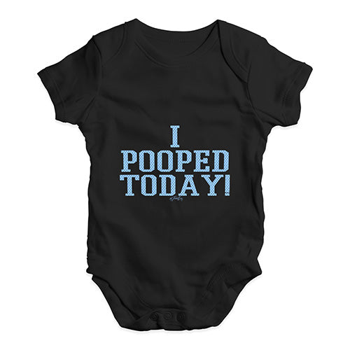 I Pooped Today! Baby Unisex Baby Grow Bodysuit