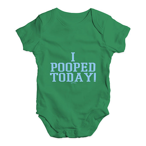 I Pooped Today! Baby Unisex Baby Grow Bodysuit