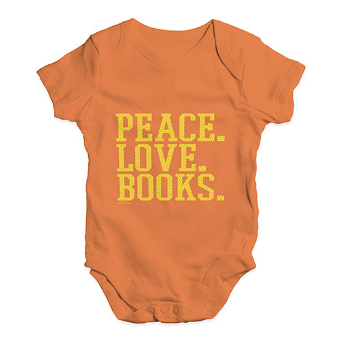 Peace Love Books Baby Unisex Baby Grow Bodysuit