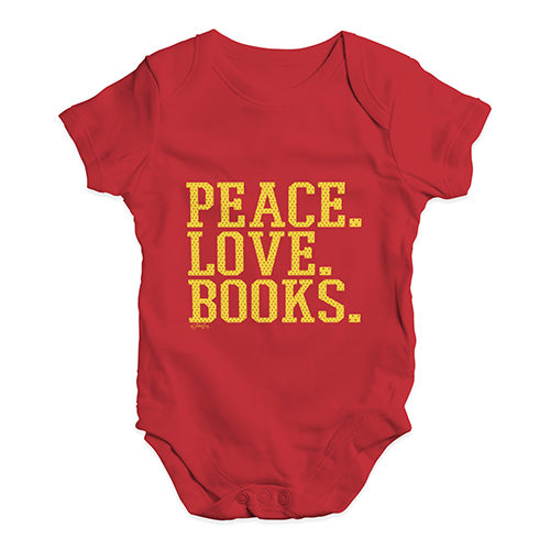 Peace Love Books Baby Unisex Baby Grow Bodysuit