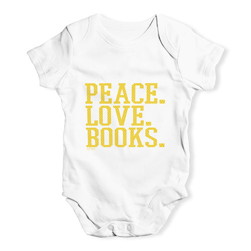 Peace Love Books Baby Unisex Baby Grow Bodysuit