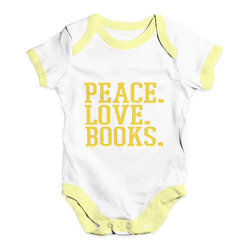 Peace Love Books Baby Unisex Baby Grow Bodysuit