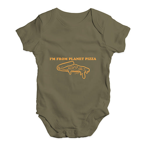 I'm From Planet Pizza Baby Unisex Baby Grow Bodysuit