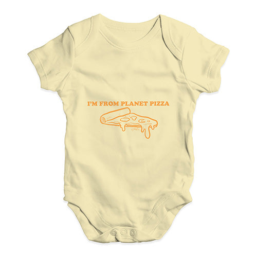 I'm From Planet Pizza Baby Unisex Baby Grow Bodysuit
