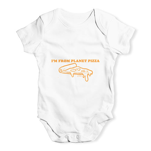 I'm From Planet Pizza Baby Unisex Baby Grow Bodysuit