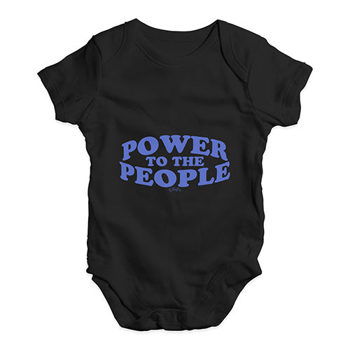 Power To The People Baby Unisex Baby Grow Bodysuit