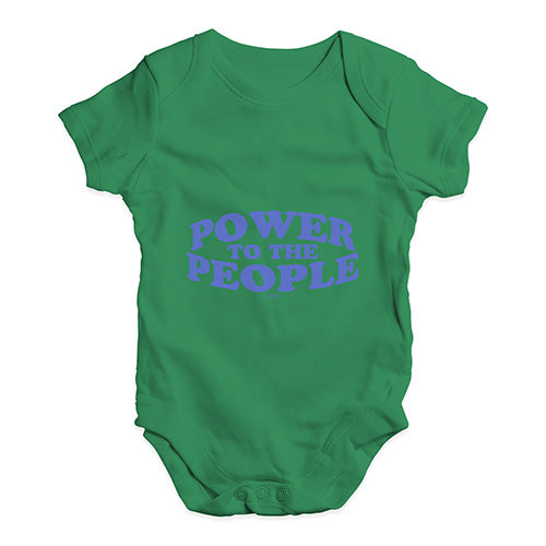 Power To The People Baby Unisex Baby Grow Bodysuit