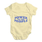 Power To The People Baby Unisex Baby Grow Bodysuit