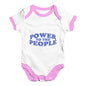 Power To The People Baby Unisex Baby Grow Bodysuit