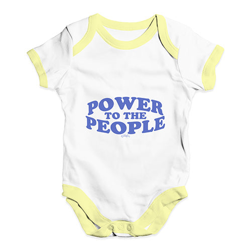 Power To The People Baby Unisex Baby Grow Bodysuit