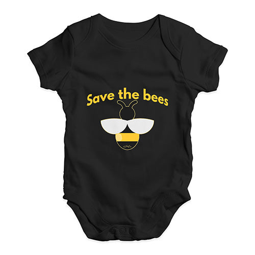 Save The Bees Baby Unisex Baby Grow Bodysuit