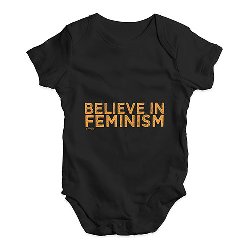 Believe In Feminism Baby Unisex Baby Grow Bodysuit