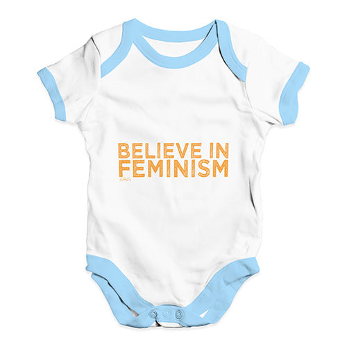 Believe In Feminism Baby Unisex Baby Grow Bodysuit