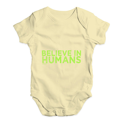 Believe In Humans Baby Unisex Baby Grow Bodysuit