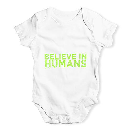 Believe In Humans Baby Unisex Baby Grow Bodysuit