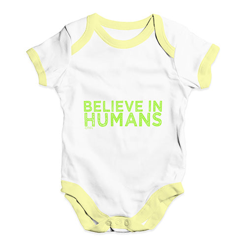 Believe In Humans Baby Unisex Baby Grow Bodysuit