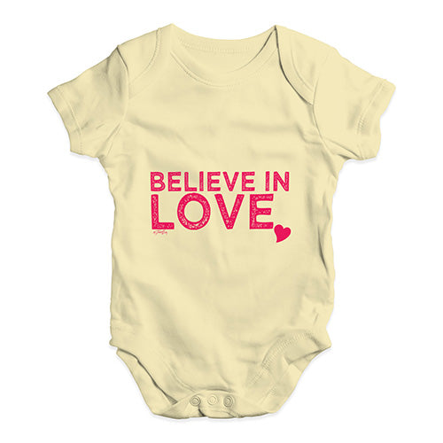 Believe In Love Baby Unisex Baby Grow Bodysuit