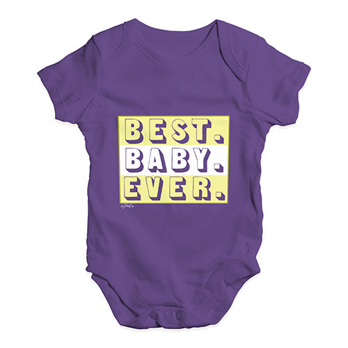 Best Baby Ever Baby Unisex Baby Grow Bodysuit