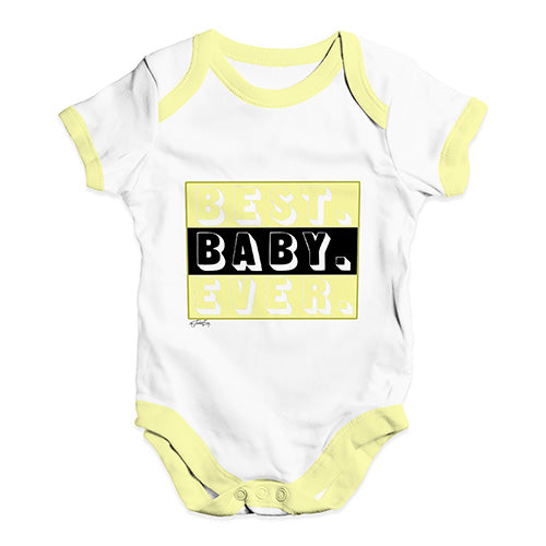 Best Baby Ever Baby Unisex Baby Grow Bodysuit