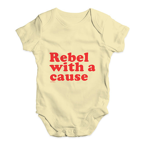 Rebel With A Cause Baby Unisex Baby Grow Bodysuit