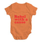 Rebel With A Cause Baby Unisex Baby Grow Bodysuit