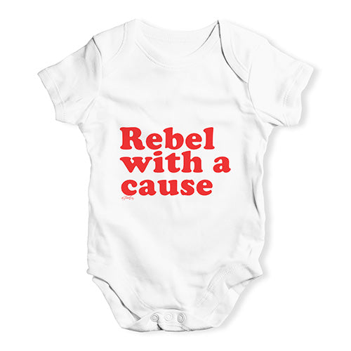 Rebel With A Cause Baby Unisex Baby Grow Bodysuit