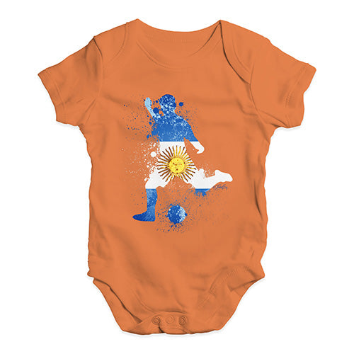 football Soccer Silhouette Argentina Baby Unisex Baby Grow Bodysuit