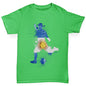 Kids Funny Tshirts Football Soccer Silhouette Argentina Boy's T-Shirt Age 9-11 Green