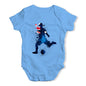 football Soccer Silhouette Australia Baby Unisex Baby Grow Bodysuit