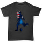 Boys novelty t shirts Football Soccer Silhouette Australia Boy's T-Shirt Age 5-6 Black