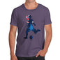 Funny T-Shirts For Guys Football Soccer Silhouette Australia Men's T-Shirt Medium Plum