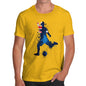 Mens Humor Novelty Graphic Sarcasm Funny T Shirt Football Soccer Silhouette Australia Men's T-Shirt Small Yellow