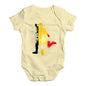 football Soccer Silhouette Belgium Baby Unisex Baby Grow Bodysuit