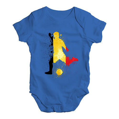 football Soccer Silhouette Belgium Baby Unisex Baby Grow Bodysuit