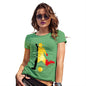 Funny Gifts For Women Football Soccer Silhouette Belgium Women's T-Shirt Large Green