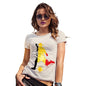 Womens Novelty T Shirt Christmas Football Soccer Silhouette Belgium Women's T-Shirt Large Natural