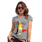 Womens Humor Novelty Graphic Funny T Shirt Football Soccer Silhouette Belgium Women's T-Shirt Small Light Grey