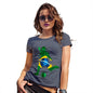 Womens Funny Sarcasm T Shirt Football Soccer Silhouette Brazil Women's T-Shirt X-Large Navy