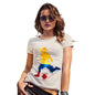 Womens Funny Tshirts Football Soccer Silhouette Colombia Women's T-Shirt Medium Natural