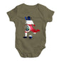 football Soccer Silhouette Costa Rica Baby Unisex Baby Grow Bodysuit